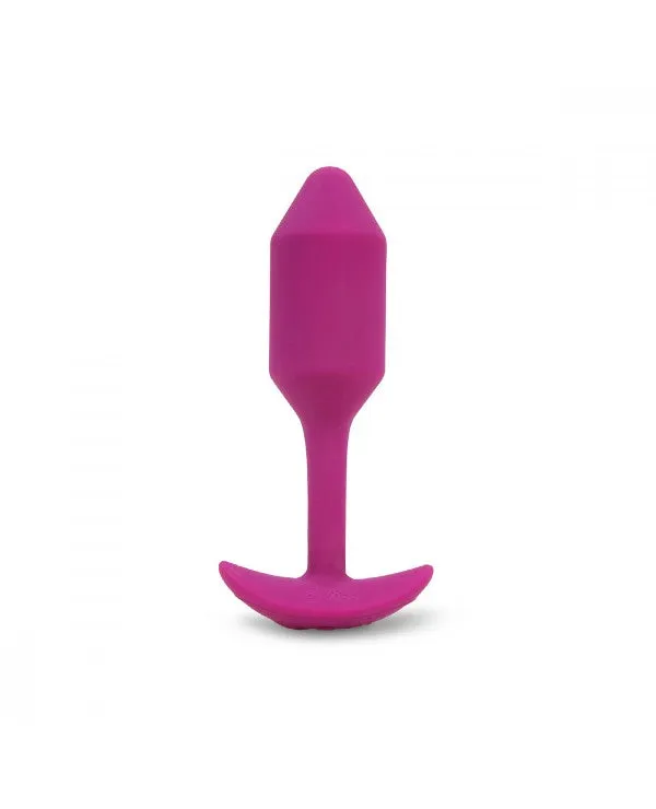 B-Vibe Vibrating Snug Plug 2 Medium in Pink Rose