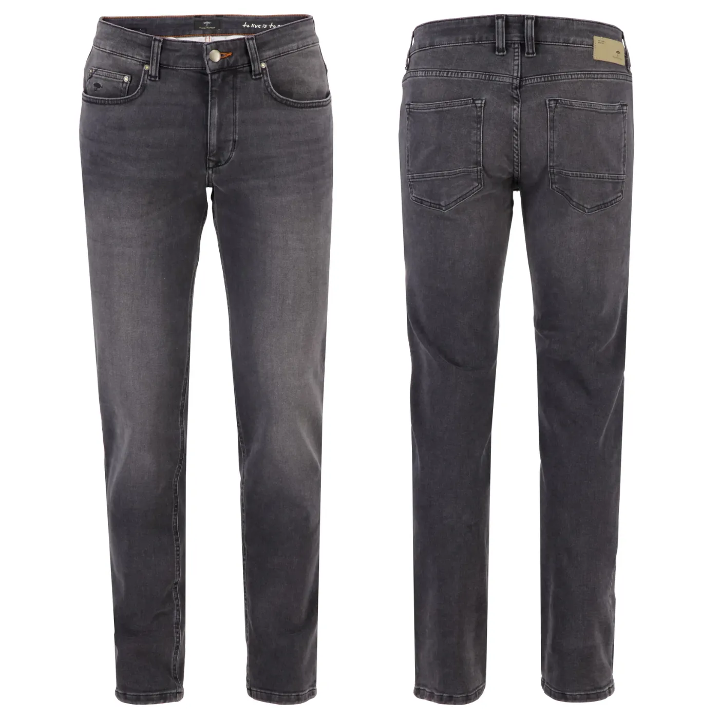 Fynch Hatton Modern Fit Washed Jean | Blue / Black