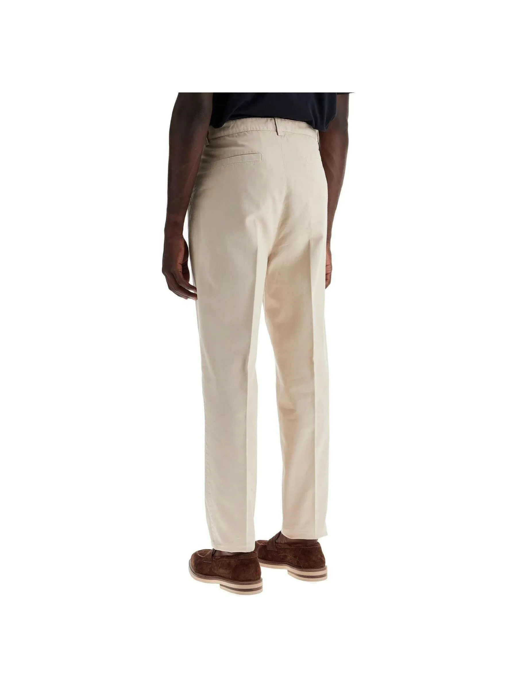 Garment-Dyed Twill Trousers