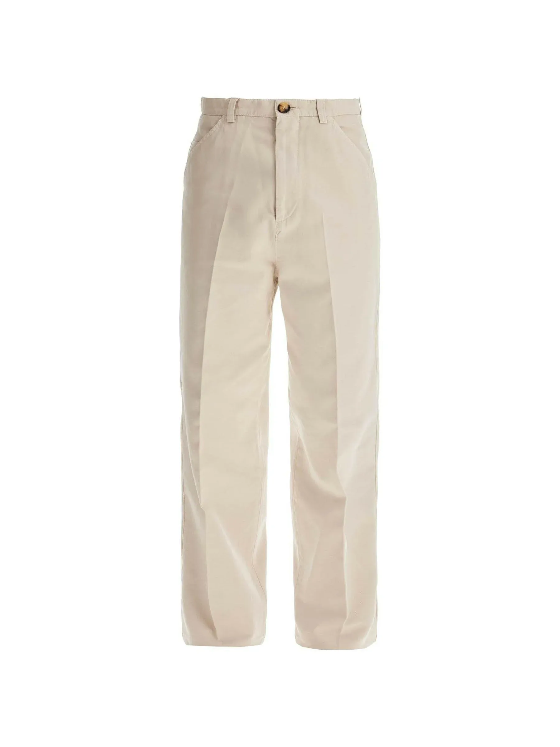 Garment-Dyed Twill Trousers