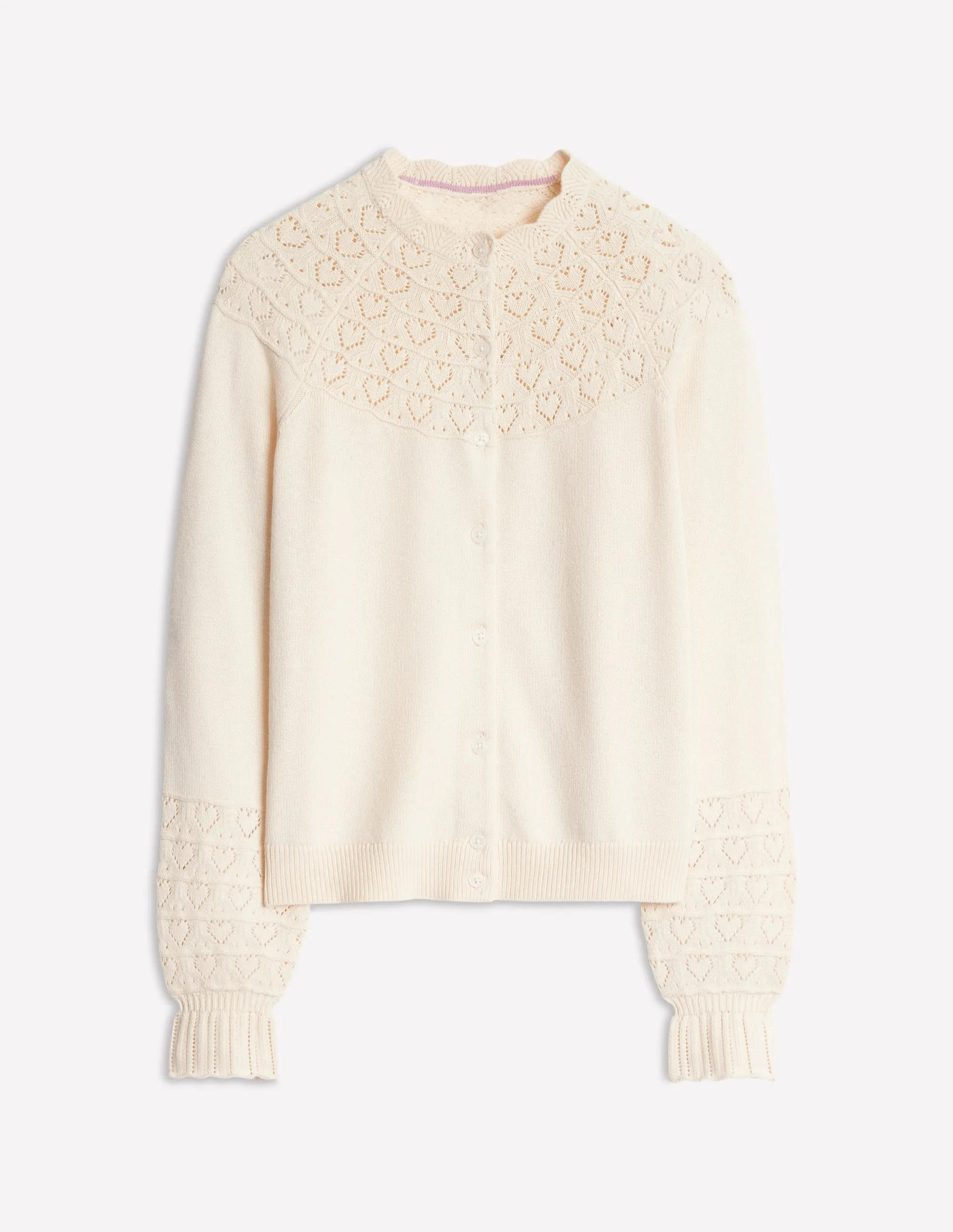 Pretty Raglan Cardigan-Warm Ivory