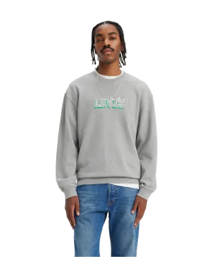 Relaxed Graphic Sweatshirt in Heather Grey