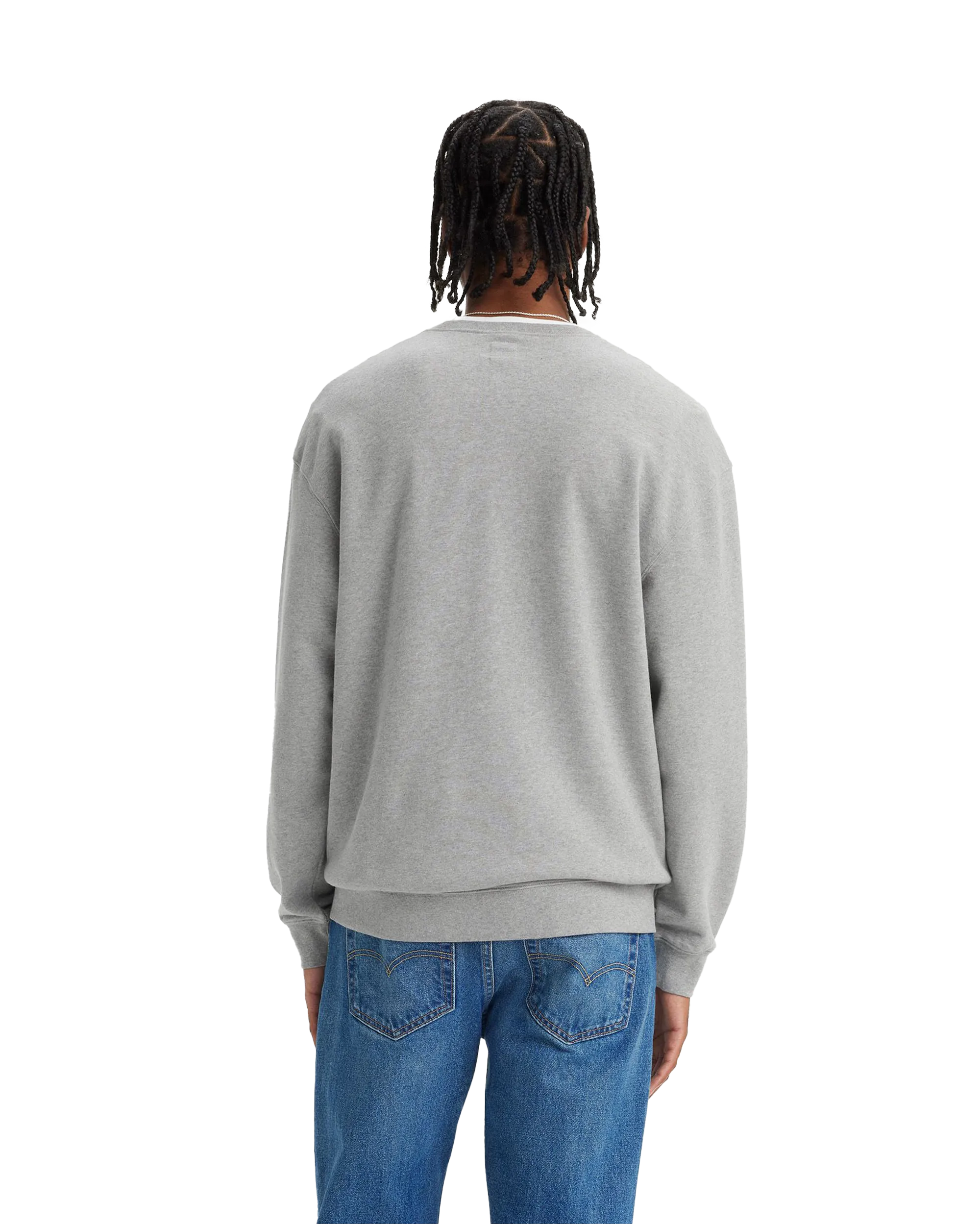 Relaxed Graphic Sweatshirt in Heather Grey