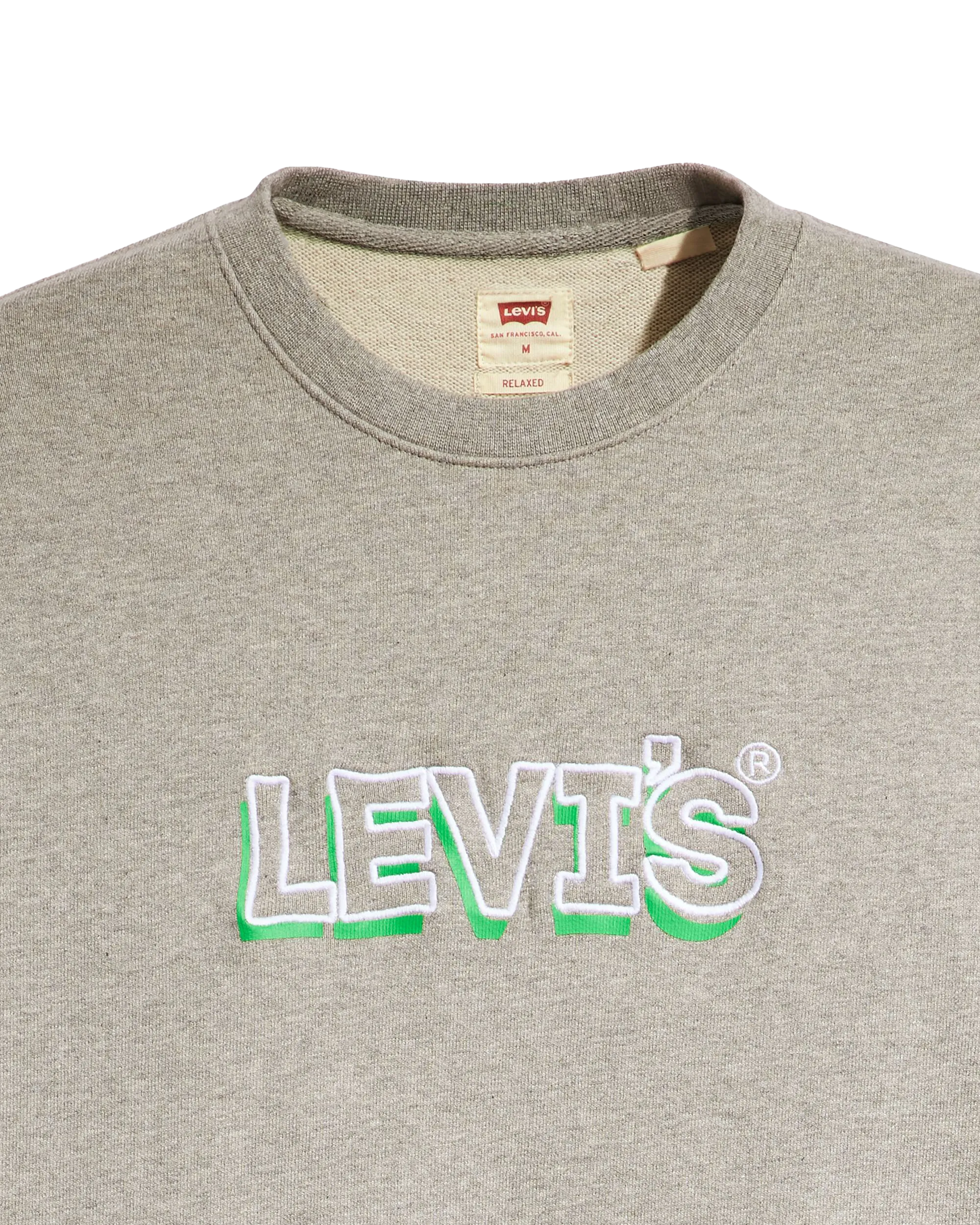 Relaxed Graphic Sweatshirt in Heather Grey