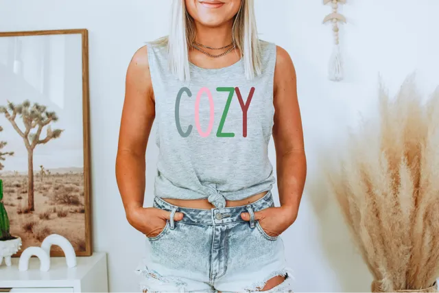 Short sleeve cozy tshirt, tank for sweatshirt PCS
