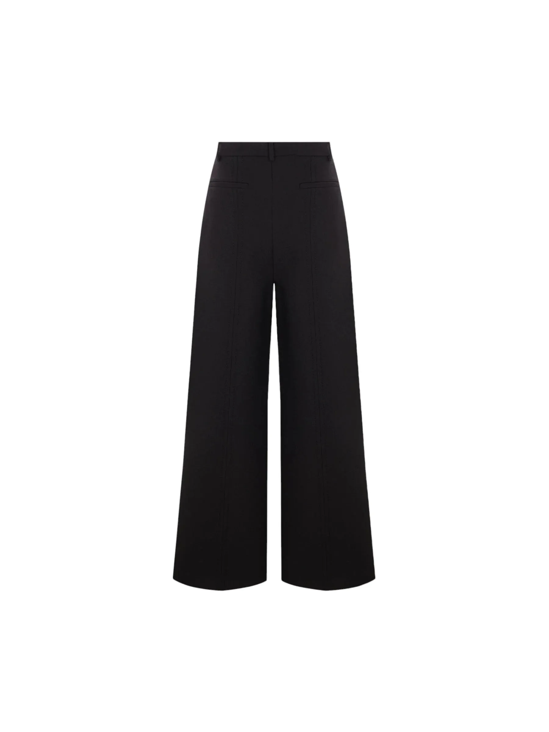 Wide-Leg Trousers - Double Compact Drill