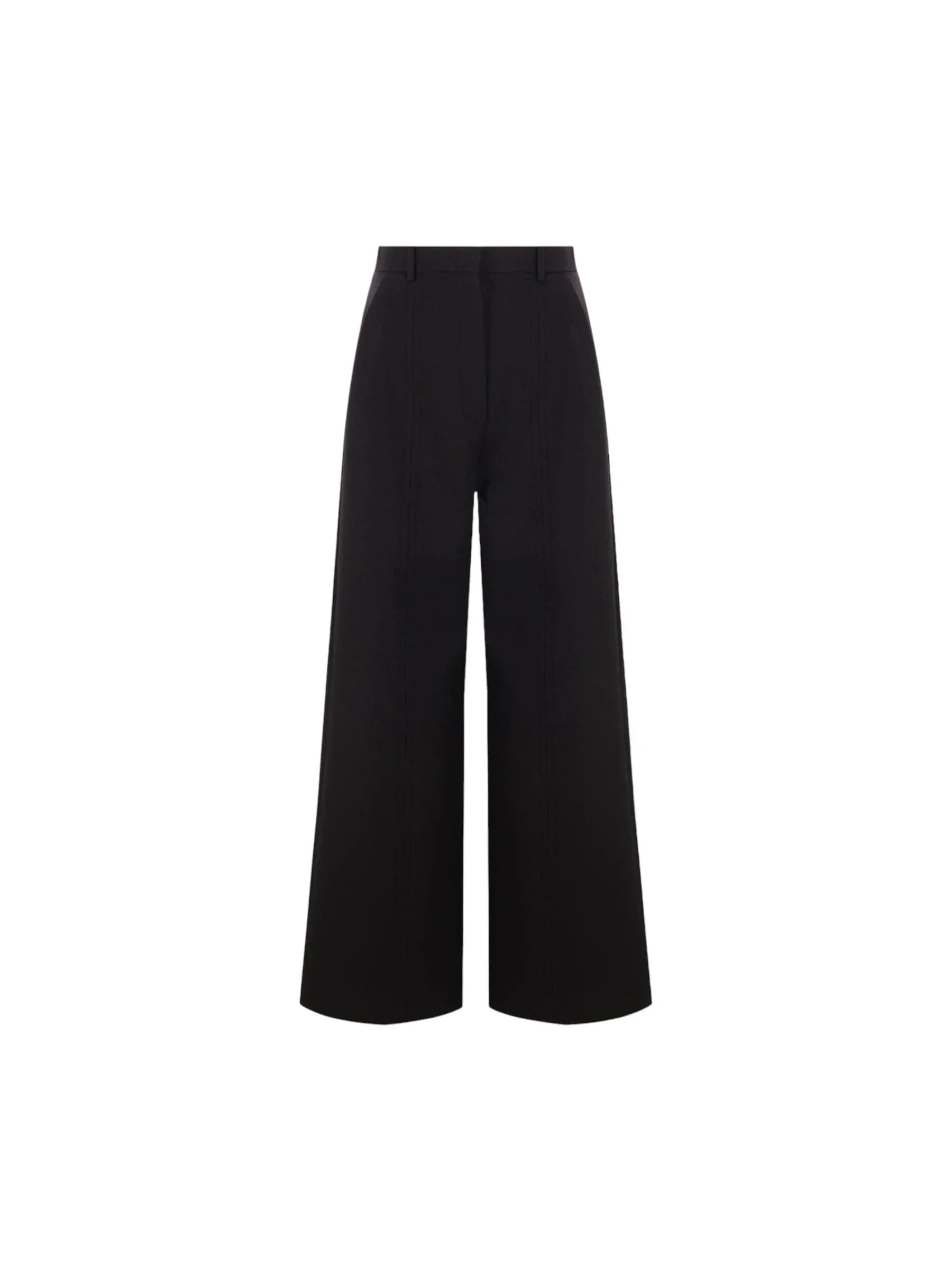 Wide-Leg Trousers - Double Compact Drill