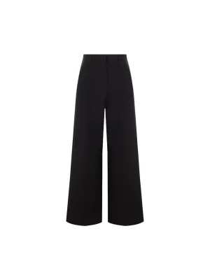 Wide-Leg Trousers - Double Compact Drill